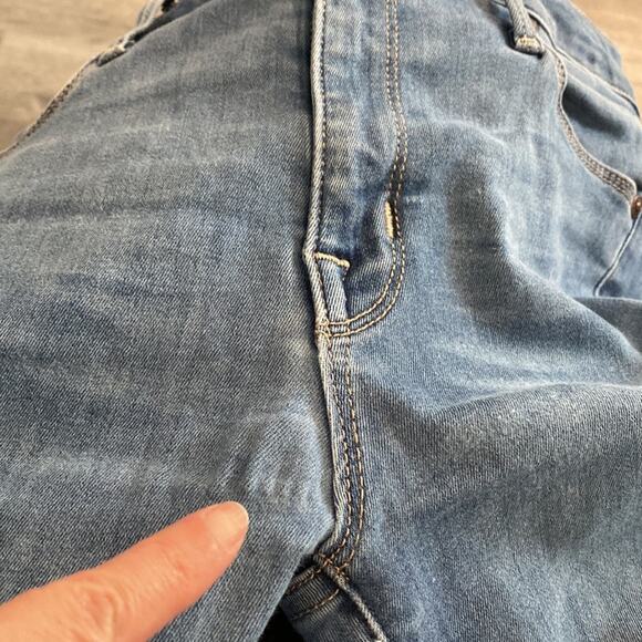 Parker Smith Light Wash Ankle Raw Hem High Waist Skinny Jeans Size 2/26 - Picture 7 of 13